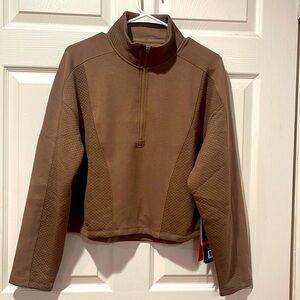 SPYDER ACTIVE, Short Brown soft stretch fabric with pocket Jacket. Size M. NWT